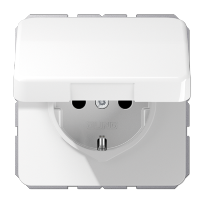 SCHUKO®-розетка 16 A / 250 B ~ с крышкой, CD1521BFKLWW