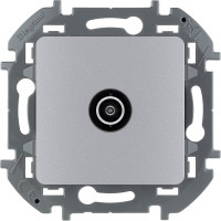 Legrand Розетка TV (телевизионная) - Legrand Inspiria - проходная 14дБ 5-862мГц - алюминий, 673862