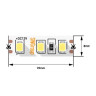 Лента светодиодная стандарт 2835 120 LED/м 9.6Вт/м нейтр. бел. 12В IP20 (уп.5м) SWG Standard 00-00007264