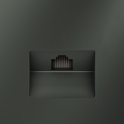 Розетка компьютерная встраиваемая VOLTUM S70 RJ45 кат.6, (титан), VLS060106