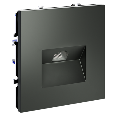 Розетка компьютерная встраиваемая VOLTUM S70 RJ45 кат.6, (титан), VLS060106