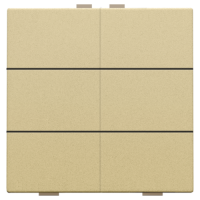 Niko Home Control Золото Кнопка 6-клавишная, 221-51006