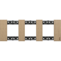 KA4802M3LM Bticino LIVING NOW. Декоративная рамка 3 поста (2+2+2 модуля).Цвет "Дуб", KA4802M3LM