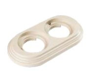 Bironi Рамка 2-х постовая, пластик, цвет Слоновая кость, BF1-620-211