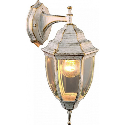 Arte Lamp PEGASUS, Светильник уличный архитектурный, цвет арматуры - БЕЛО-ЗОЛОТОЙ, цвет плафона/декора - ПРОЗРАЧНЫЙ, 1х60W E27, A3152AL-1WG