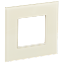 SKANDY Рамка 1-мест. SK-F21B стекло беж. IEK, SK-M12-G-K10