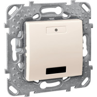 2-КНОПОЧНЫЙ ЫЙ ВЫК-ЛЬ С LED, С ИК-ПРИЕМН., БЕЖ.