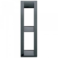 Vimar Накладка на 2 модуля для панелей металл черная, 16782.11 Vimar Накладка на 2 модуля для панелей металл черная, 16782.11