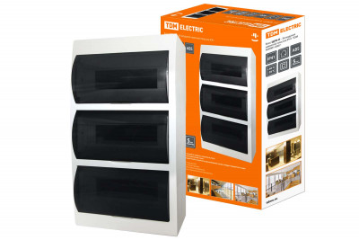 Бокс ЩРН-П-36 модулей навесной пластик IP41 TDM Electric, SQ0901-0007