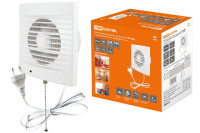 Вентилятор бытовой настенный 150 СВп, с выключателем и проводом 1,3 м, TDM Electric, SQ1807-0015