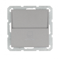 Выключатель Отельный карточный  с декоративной накладкой 10А, 250В, цвет алюминий, G6209S, Jasmart