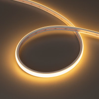 Светодиодная лента герметичная MOONLIGHT-TOP-X320-11x7mm 24V Warm2700 (10 W/m, IP65, CSP, 5m, wire x2) (Arlight, Силикон), 039445