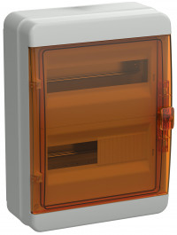 TEKFOR Корпус пласт. КМПн-24 IP65 оранж. прозр. дверь IEK, TF5-KP72-N-24-65-K03-K09
