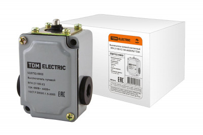 Выключатель путевой контактный ВПК-2110Б-У2 10А 660В IP67 TDM Electric, SQ0732-0003