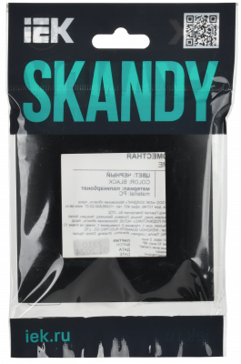 SKANDY Рамка 1-мест. SK-F01Bl черн. IEK, SK-M12-K02