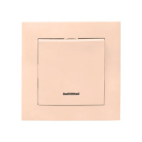 Валенсия выключатель 1-кл. 10А кремовый с индикатором EKF PROxima