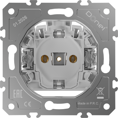 Donel D16  Механизм розетки Schuko с заземлением 16А 250 В~ быстрозажимные контакты,, DO18800