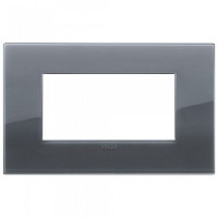 Vimar Накладка CLASSIC на 4 модуля рефлекс серый дым, 19654.61