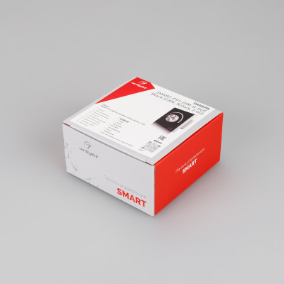 Панель SMART-P91-DIM-G-SUF Black (230V, Rotary, 2.4G) (Arlight, IP20 Пластик, 5 лет), 028425