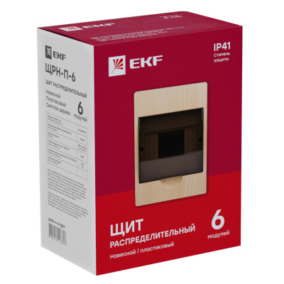 ЩРН-П- 6 светлое дерево IP41 PROXIMA EKF, pb40-n-6-light