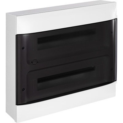 137617 Пластиковый щиток Legrand Practibox S, навесной, цвет двери "Дымчатый", 2X18