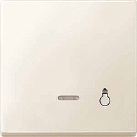 SD Клавиша 1-ная с линзой и символом "Свет" , бел.