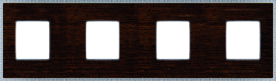 FD01454WCB Fede Belle Epoque Wood Рамка 4-ная, Wenge-Bright Chrome