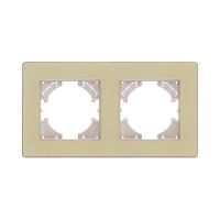 Рамка 2-постовая, золотой Kollinger Eleganz Acryl EA2GD