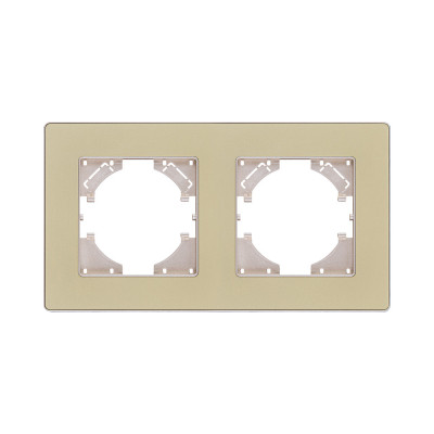 Рамка 2-постовая, золотой Kollinger Eleganz Acryl EA2GD