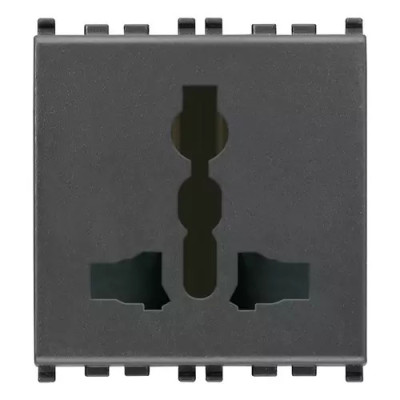 Vimar Розетка SICURY 2P+T 10A мультистандарт, 20257