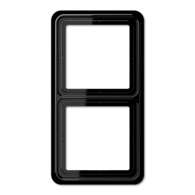 Рамка для вертикальной и горизонтальной установки, 2 поста; дюропласт; черный; CD500, CD582SW