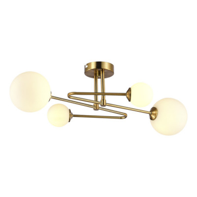 ST LUCE SLE2211-302-04 Светильник потолочный Латунь/Белый G9 4*5W