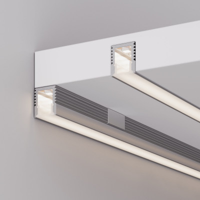 Профиль с экраном SL-MINI-8-2000 ANOD+OPAL (Arlight, Алюминий), 036832