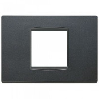 20652.15 - Vimar Накладка классика на 2 модуля центрально антрацит матовый