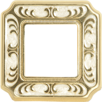 FD01351OPEN Fede Siena Smalto Italiano Рамка 1-ная, Pearl White