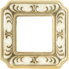 FD01351OPEN Fede Siena Smalto Italiano Рамка 1-ная, Pearl White