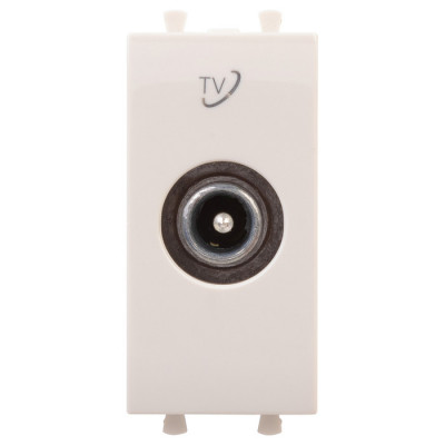 4405511 - ДКС Розетка TV проходная модульная, "Avanti", "Ванильная дымка", 1 модуль