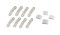Jazzway Аксессуар Лента PLS PRO 2835/168-24V - комплект креплений (8клипс+4загл), 5039650