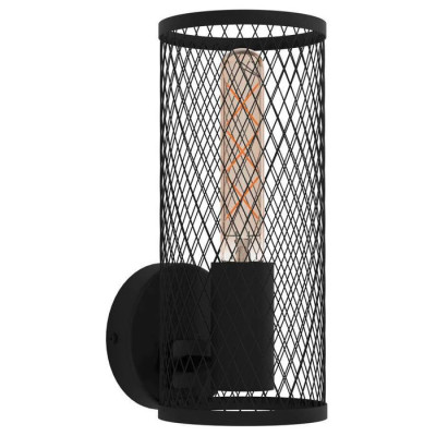 43538 Бра REDCLIFFE, 1Х40W, E27, L120, H280, А145, сталь, черный