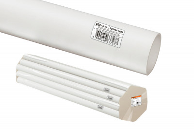 Труба гладкая жесткая ПВХ d 25 (74 м) длина 2 м индивид. штрихкод, белая TDM Electric, SQ0404-0033