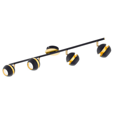 95485 Светодиод. спот NOCITO, 4x3,3W(GU10), L760, сталь, черный, золотой, 95485