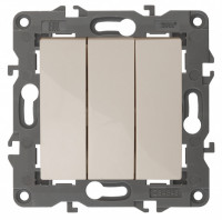 ЭРА 14-1107-02 Elegance Сл.кость Выключатель 3-кл