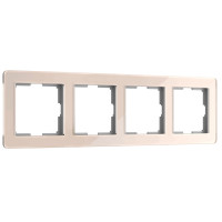 Werkel W0042743/ Рамка на 4 поста Acrylic (айвори), a062134