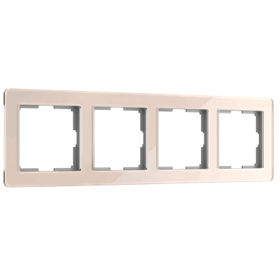 Werkel W0042743/ Рамка на 4 поста Acrylic (айвори), a062134
