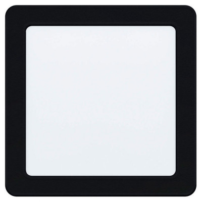 99188 Светодиод. встраив. светильник FUEVA 5, 10,5W (LED), 166х166, ET26, 1350lm, 4000K, сталь, черн