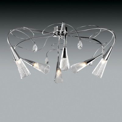 Lightstar 711067 (SX1105/6)  Люстра AEREO 6х25W G9 BLACK (в комплекте)