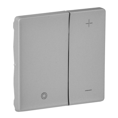 Legrand Valena LIFE.Лицевая панель для кнопочного светорегулятора.Алюминий, 754892