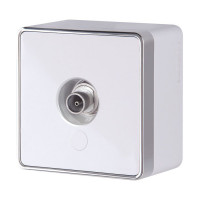 Werkel W5083001/ ТВ-розетка оконечная Gallant (белый), a051572