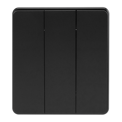 Выключатель ROUND 3 кл 10А с/у оникс KRANZ, KR-78-0707-3