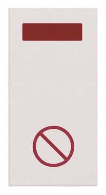 N2180.4 BL - Светосигнализатор с LED лампой, Не беспокоить, 1-модульный, серия Zenit, цвет альпийский белый - 2CLA218040N1101